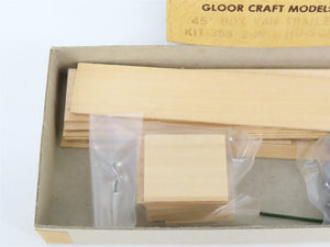 HO Scale Gloor Craft Models 2 in 1 Kit 358 Unpainted 45' Box Van Trailer