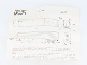 HO Scale Gloor Craft Models 2 in 1 Kit 358 Unpainted 45' Box Van Trailer