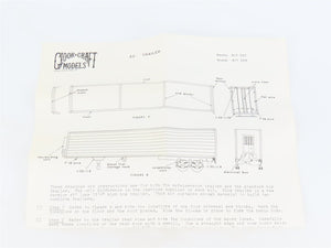 HO Scale Gloor Craft Models 2 in 1 Kit 358 Unpainted 45' Box Van Trailer