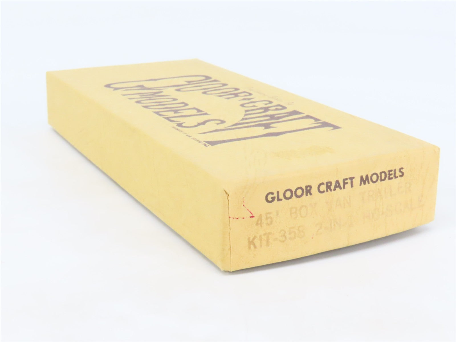 HO Scale Gloor Craft Models 2 in 1 Kit 358 Unpainted 45' Box Van Trailer