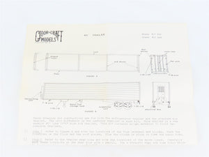 HO Scale Gloor Craft Models 2 in 1 Kit 358 Unpainted 45' Box Van Trailer