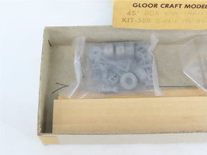 HO Scale Gloor Craft Models 2 in 1 Kit 358 Unpainted 45' Box Van Trailer