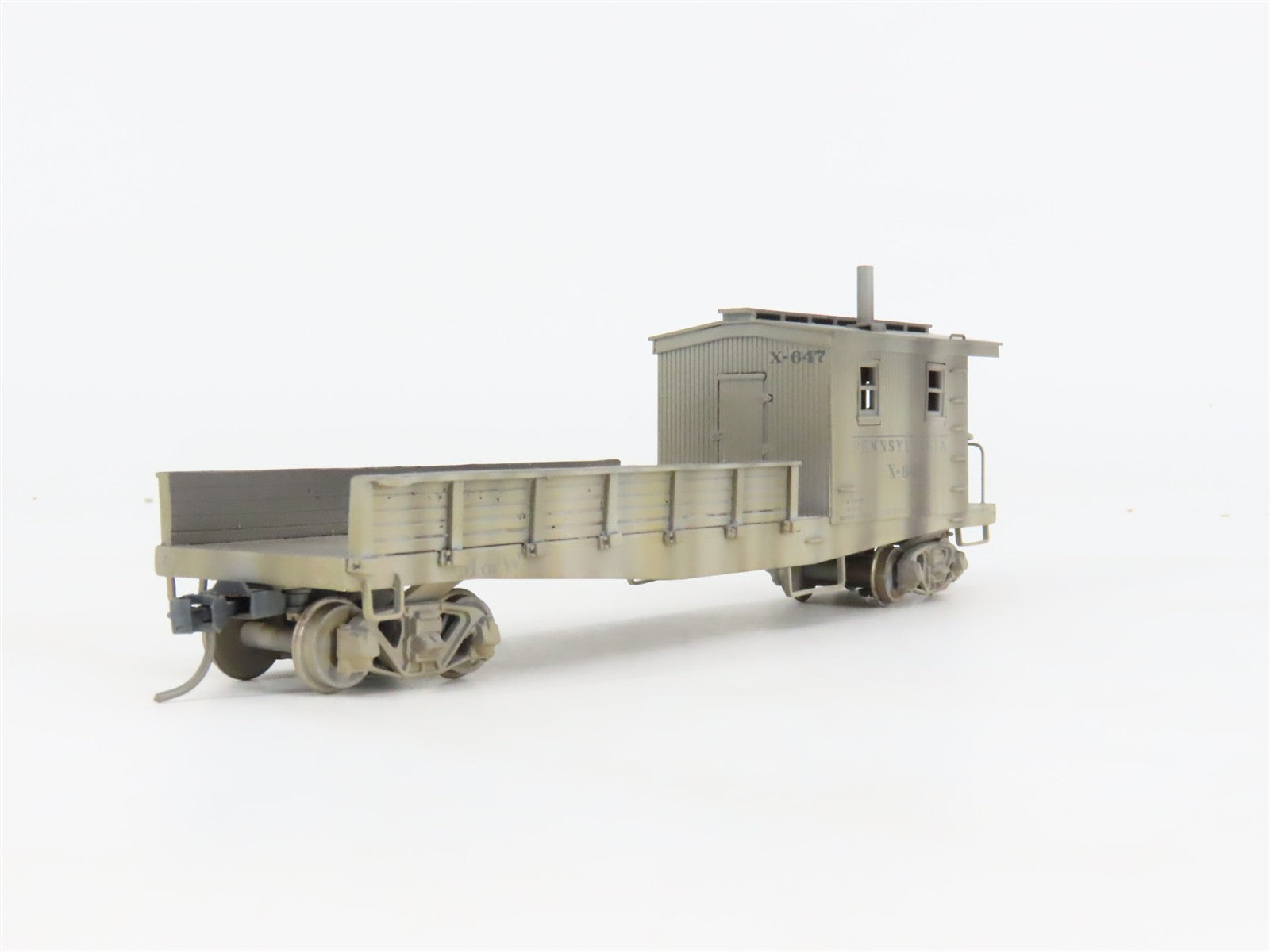 HO Scale PRR Pennsylvania BRASS Boom & Wheel Car Train Set CUSTOM