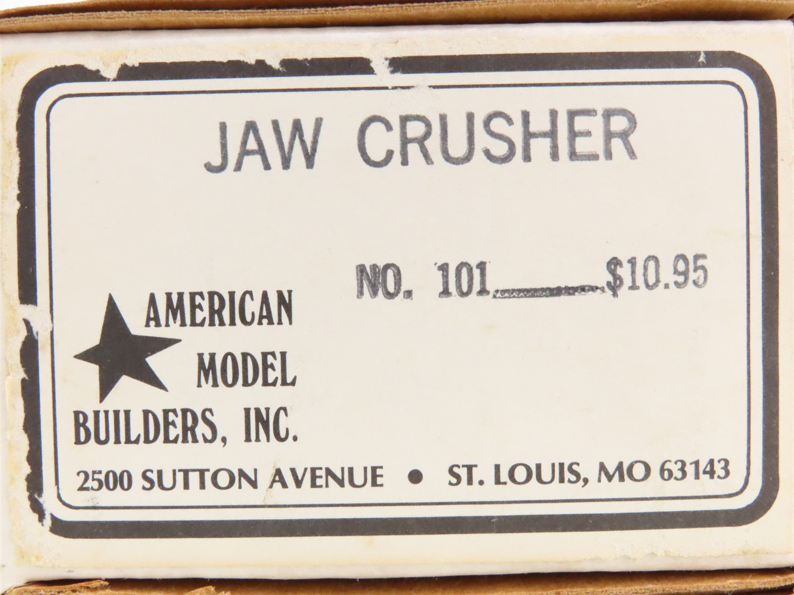 HO 1/87 Scale AMB American Model Builders Kit 101 Jaw Crusher