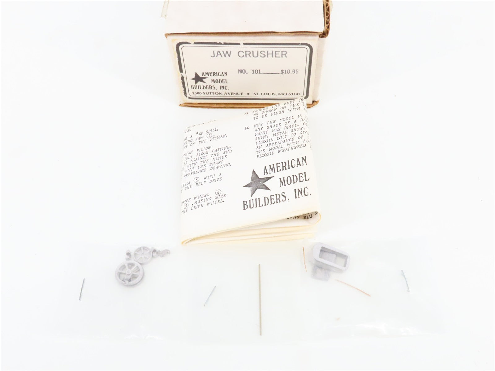 HO 1/87 Scale AMB American Model Builders Kit 101 Jaw Crusher