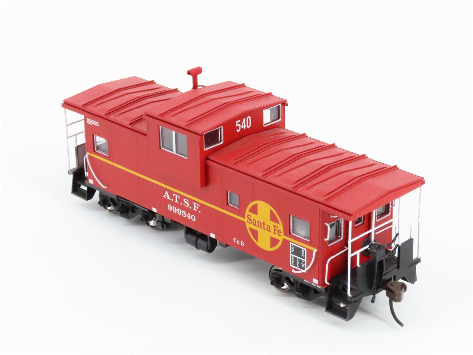 HO Scale Atlas ATSF Atchison Topeka & Santa Fe Extended Vision Caboose #999540