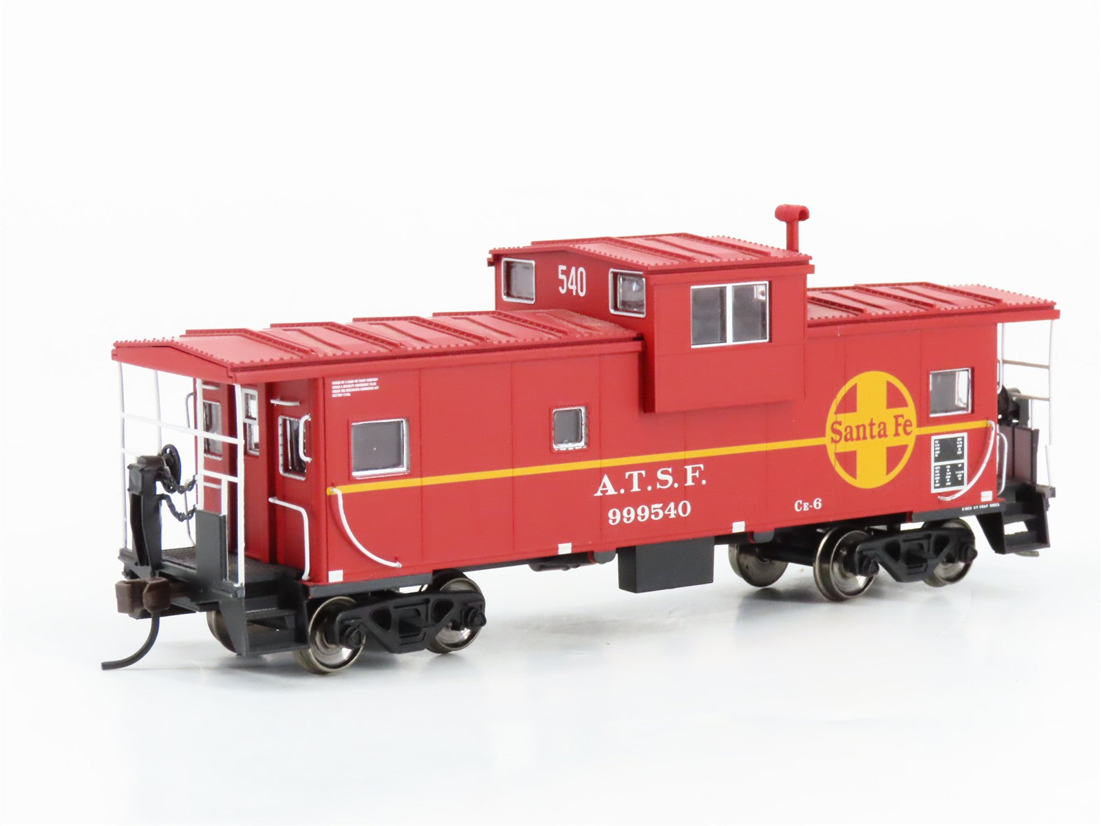 HO Scale Atlas ATSF Atchison Topeka & Santa Fe Extended Vision Caboose #999540