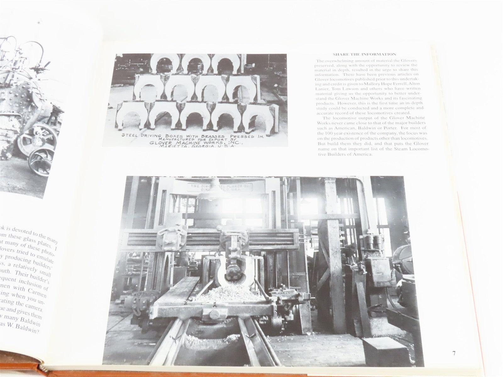 Glover Steam Locomotives - The South's Last Steam Builder by Hillman ©1996 HC Bk