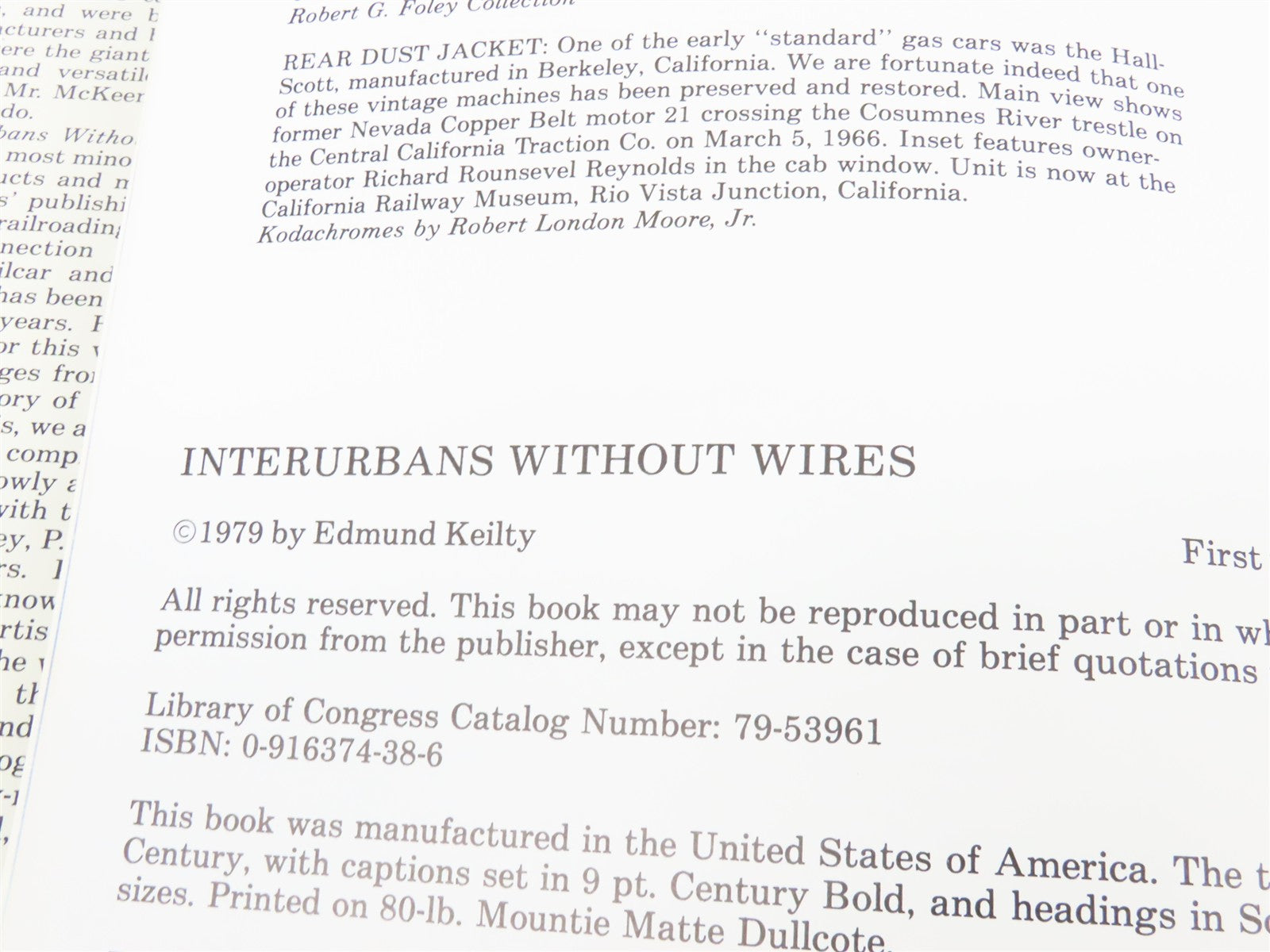 Interurbans Without Wires - The Rail Motorcar In The United States by E. Keilty