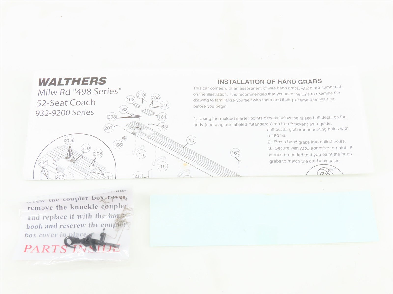HO Scale Walthers 932-9200 MILW Milwaukee Road Hiawatha 52-Seat Coach Passenger