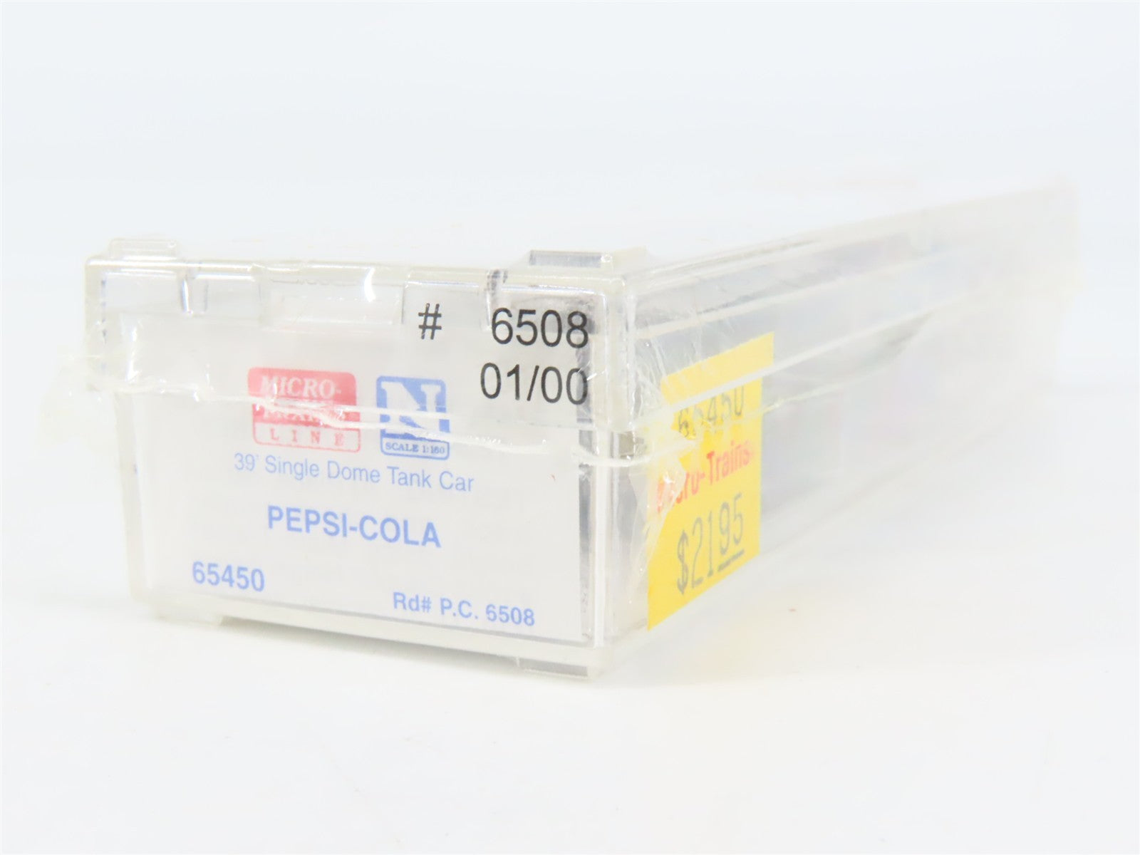 N Scale Micro-Trains MTL 65450 PC Pepsi-Cola 39' Single Dome Tank Car #6508 RTR