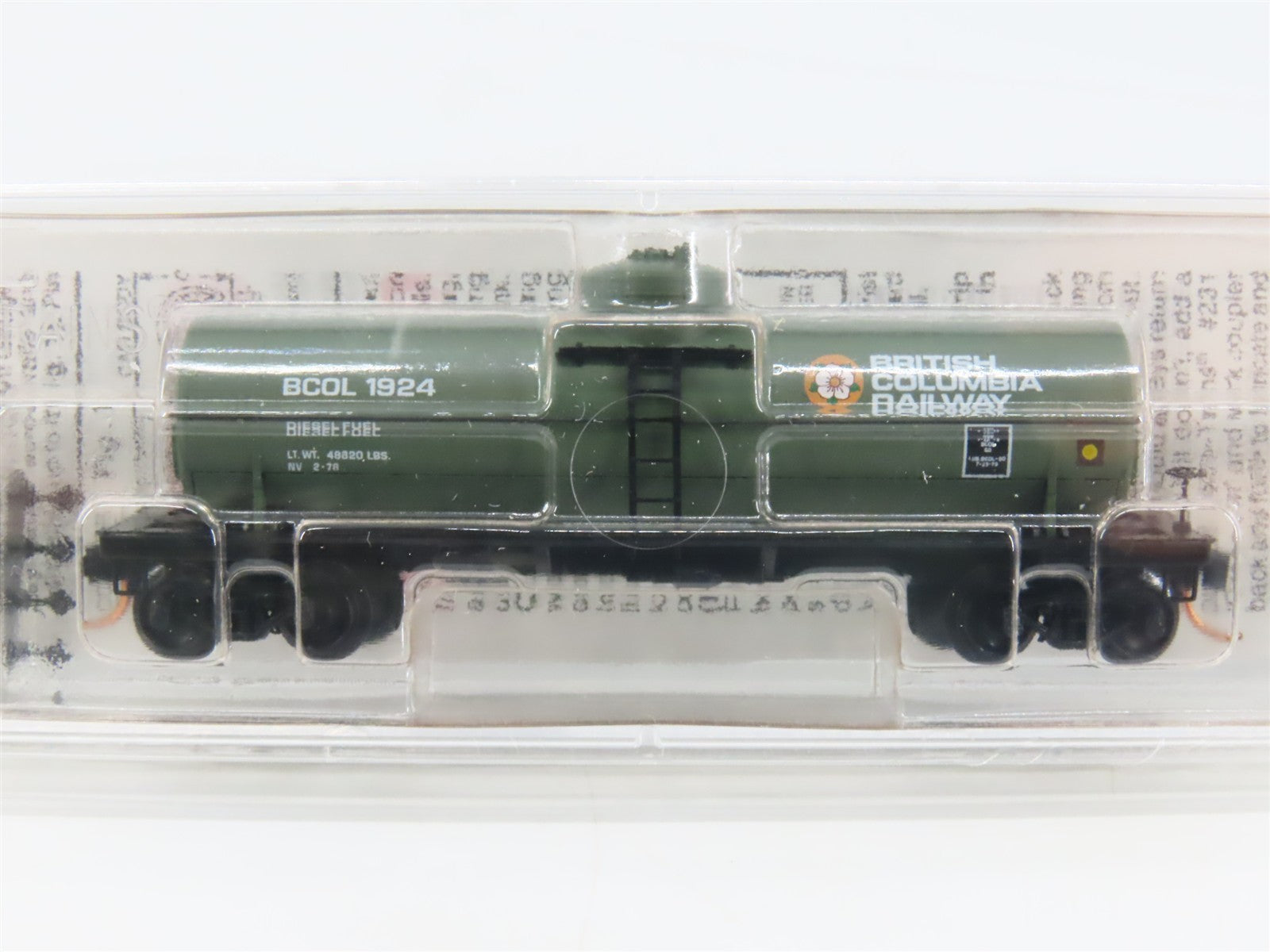 N Micro-Trains MTL 65530 BCOL British Columbia 39' Single Dome Tank Car 1924 RTR