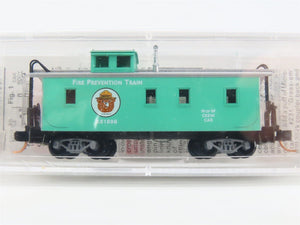 N Scale Micro-Trains 51210 USFS Smokey Bear 34' Wood Sheathed Caboose X51898 RTR
