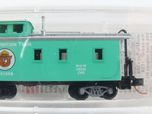 N Scale Micro-Trains 51210 USFS Smokey Bear 34' Wood Sheathed Caboose X51898 RTR