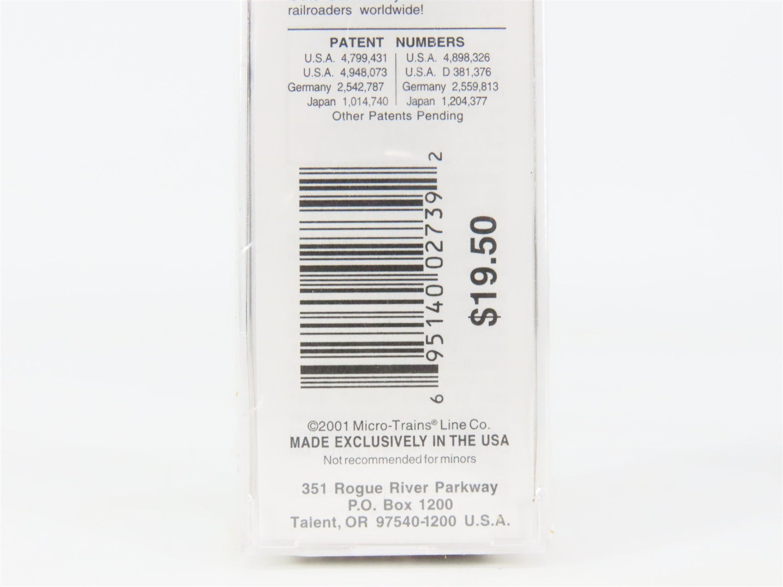 N Scale Micro-Trains MTL 65390 MRL Montana Rail Link Single Dome Tank Car 100016