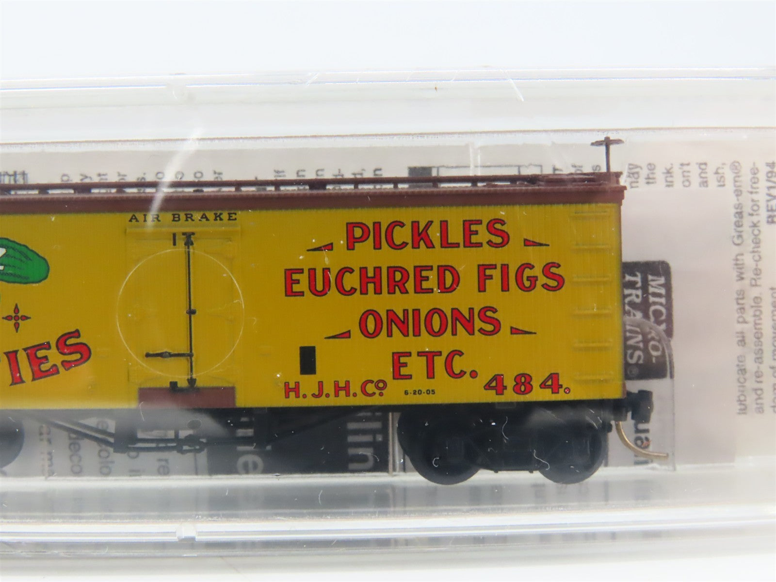 N Scale Micro-Trains MTL 58050 HJHCo Heinz Pickles Euchred Figs 36' Reefer 484
