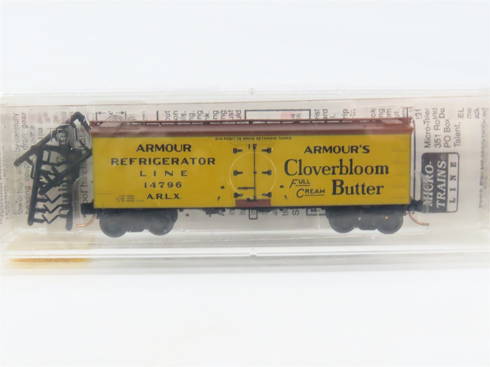N Scale Micro-Trains 58550 ARLX Armour Refrigerator Line 36' Reefer 14796 RTR