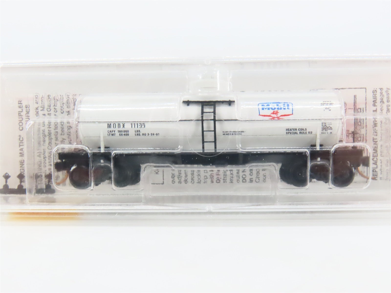N Scale Micro-Trains MTL 65120 MOBX Mobil Oil 39' Single Dome Tank Car #11135