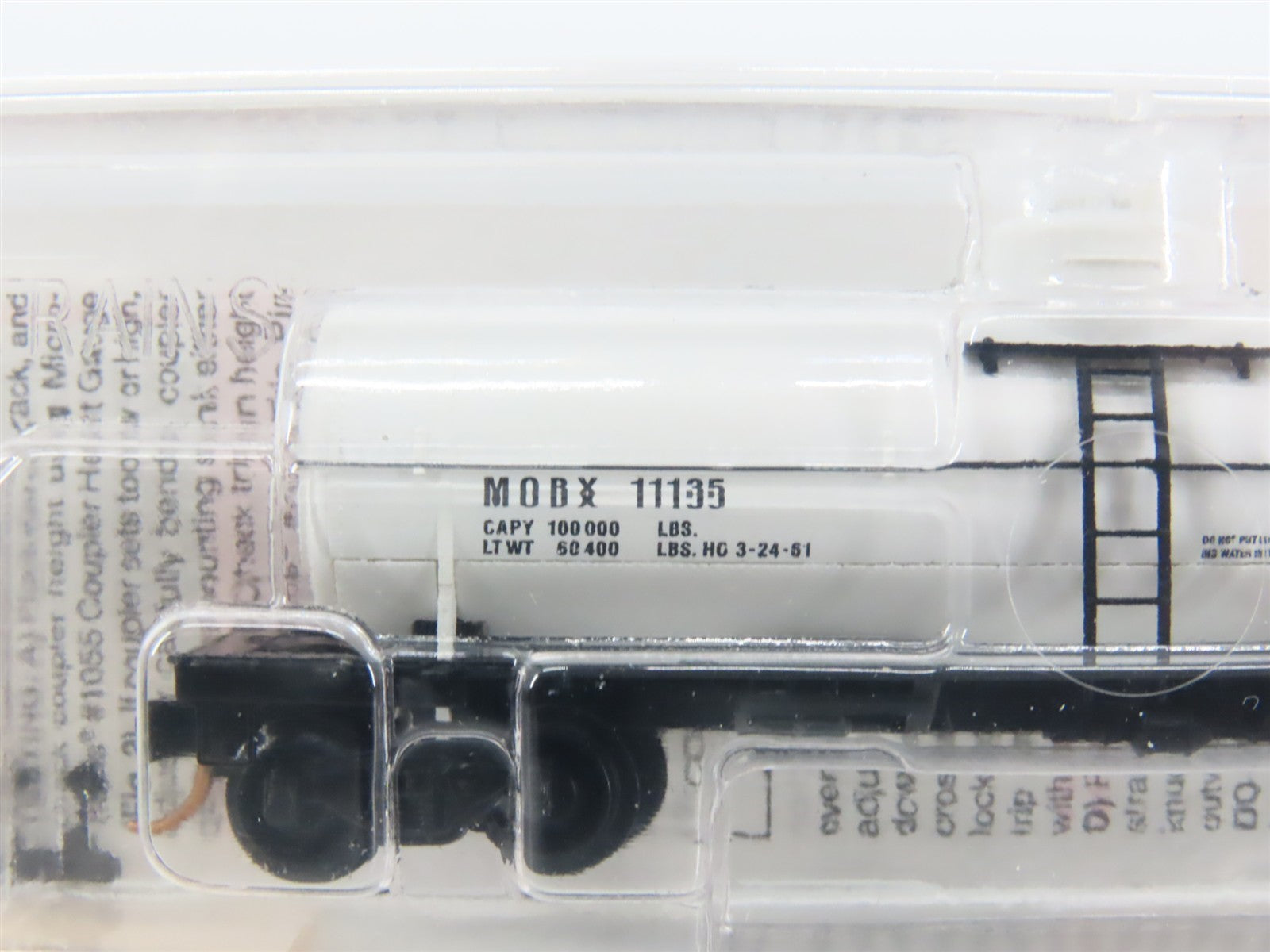 N Scale Micro-Trains MTL 65120 MOBX Mobil Oil 39' Single Dome Tank Car #11135