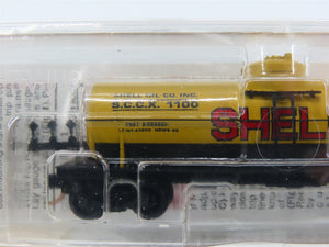 N Scale Micro-Trains MTL 65090/3 Shell Oil 39' Single Dome Tank Car #1100