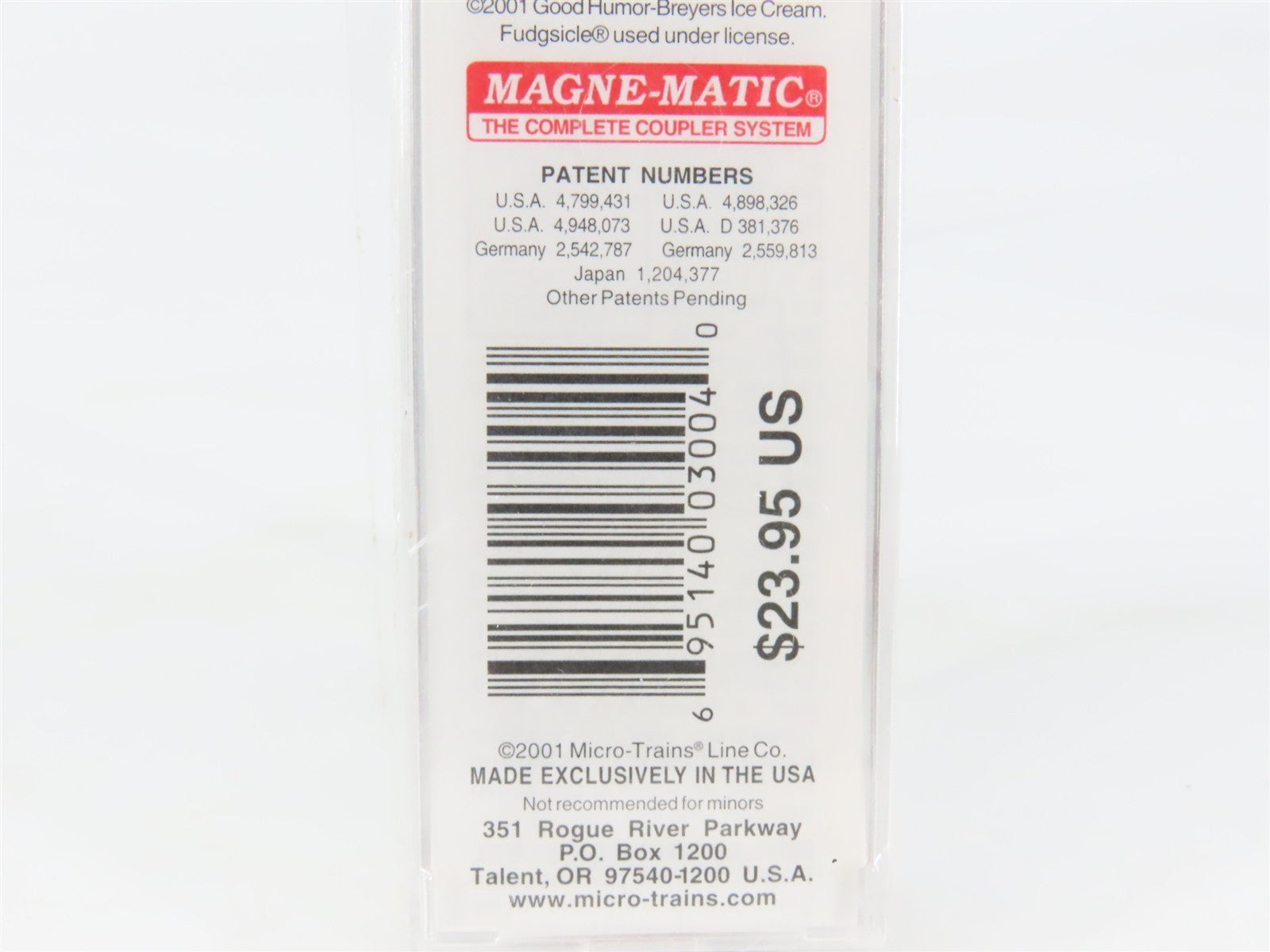 N Scale Micro-Trains 59060 GH Fudgsicle 40' Steel Ice Reefer 601 RTR