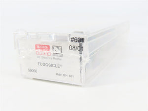 N Scale Micro-Trains 59060 GH Fudgsicle 40' Steel Ice Reefer 601 RTR