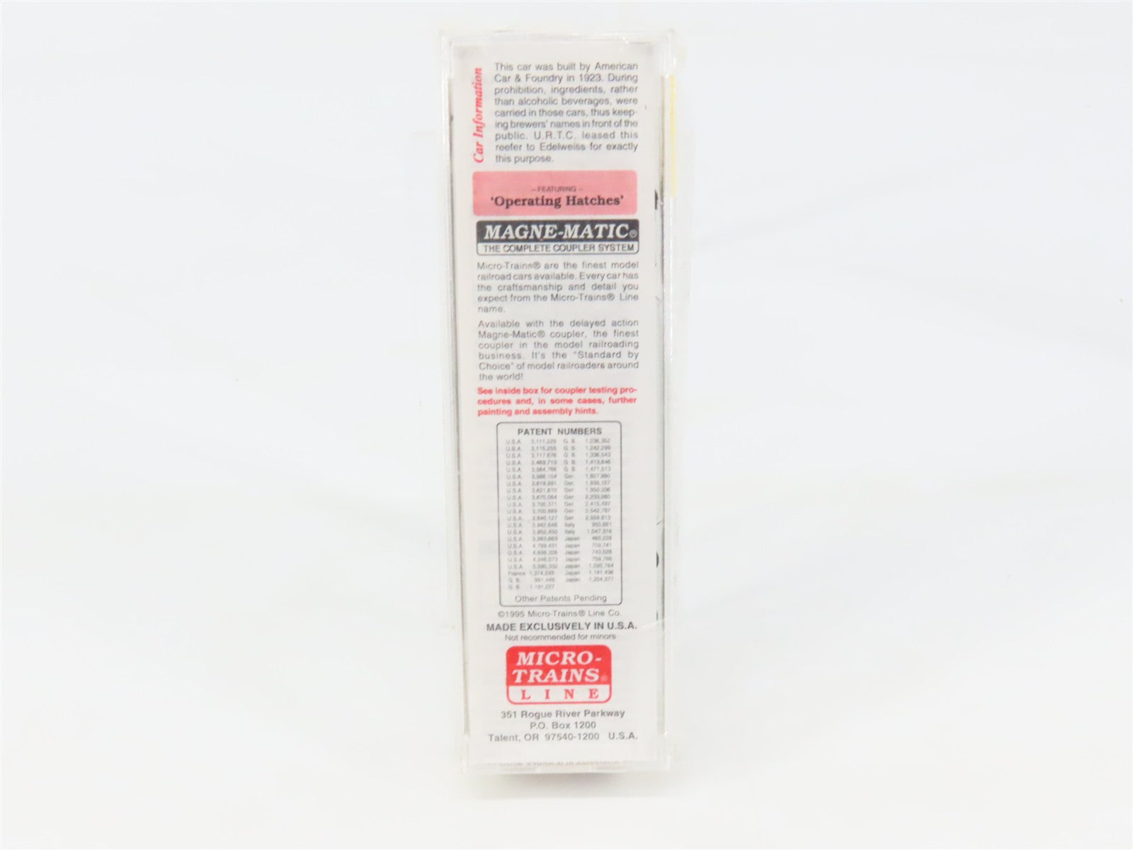 N Scale Micro-Trains 49430 URT Union Refrigerator Transit 40' Reefer 18301 RTR