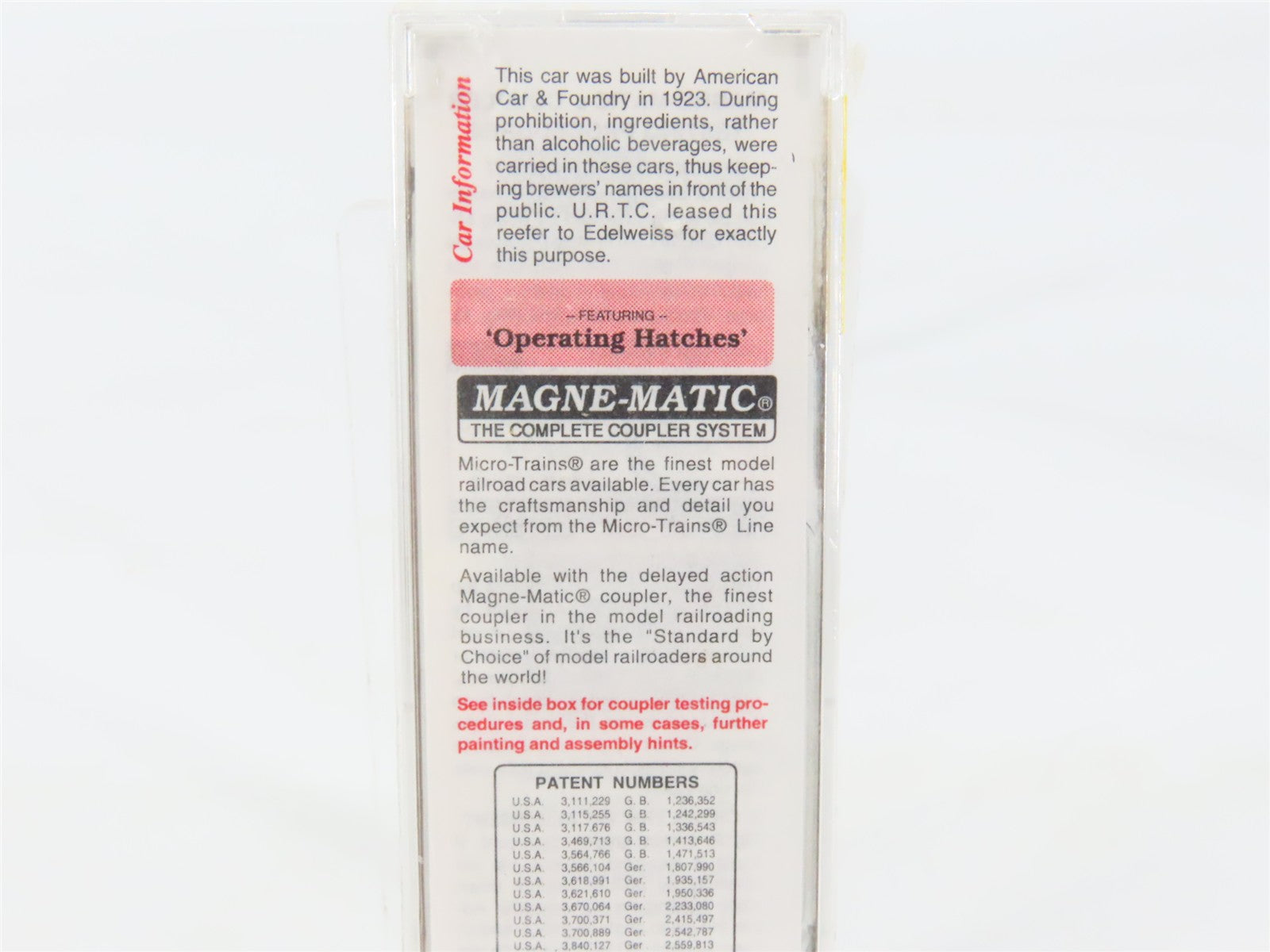 N Scale Micro-Trains 49430 URT Union Refrigerator Transit 40' Reefer 18301 RTR
