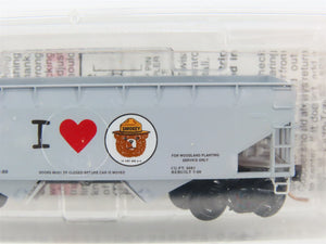 N Scale Micro-Trains 55450 SBX Smokey Bear 33' 2-Bay Hopper 72000 RTR