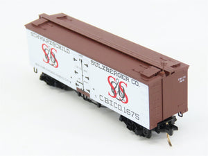 N Scale Micro-Trains 58020 CBT Schwarzschild & Sulzberger 36' Reefer 1675 RTR