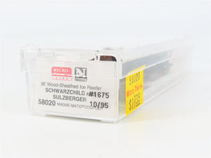 N Scale Micro-Trains 58020 CBT Schwarzschild & Sulzberger 36' Reefer 1675 RTR