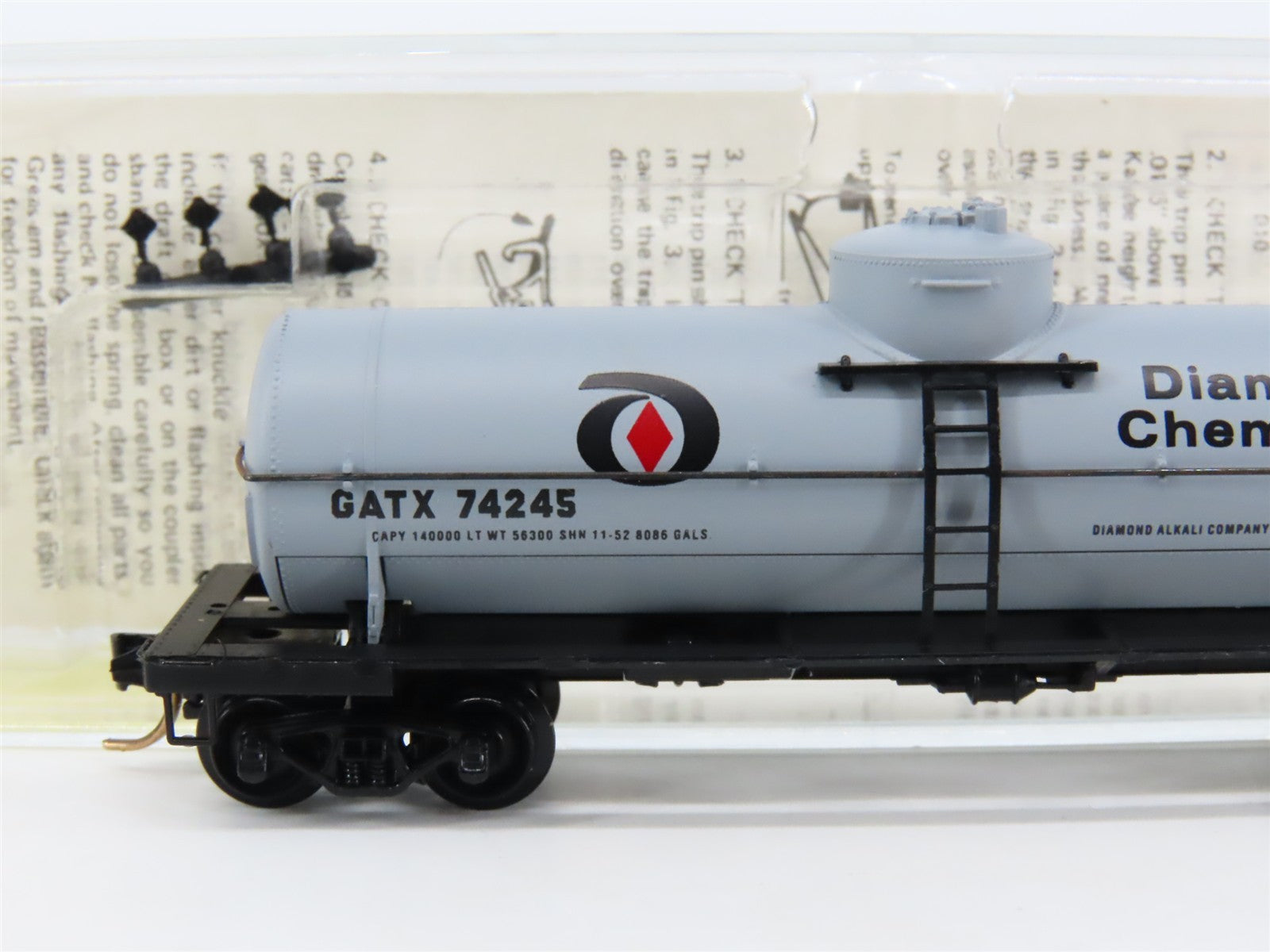 N Kadee Micro-Trains MTL 65190 GATX Diamond Chemical Single Dome Tank Car 74245