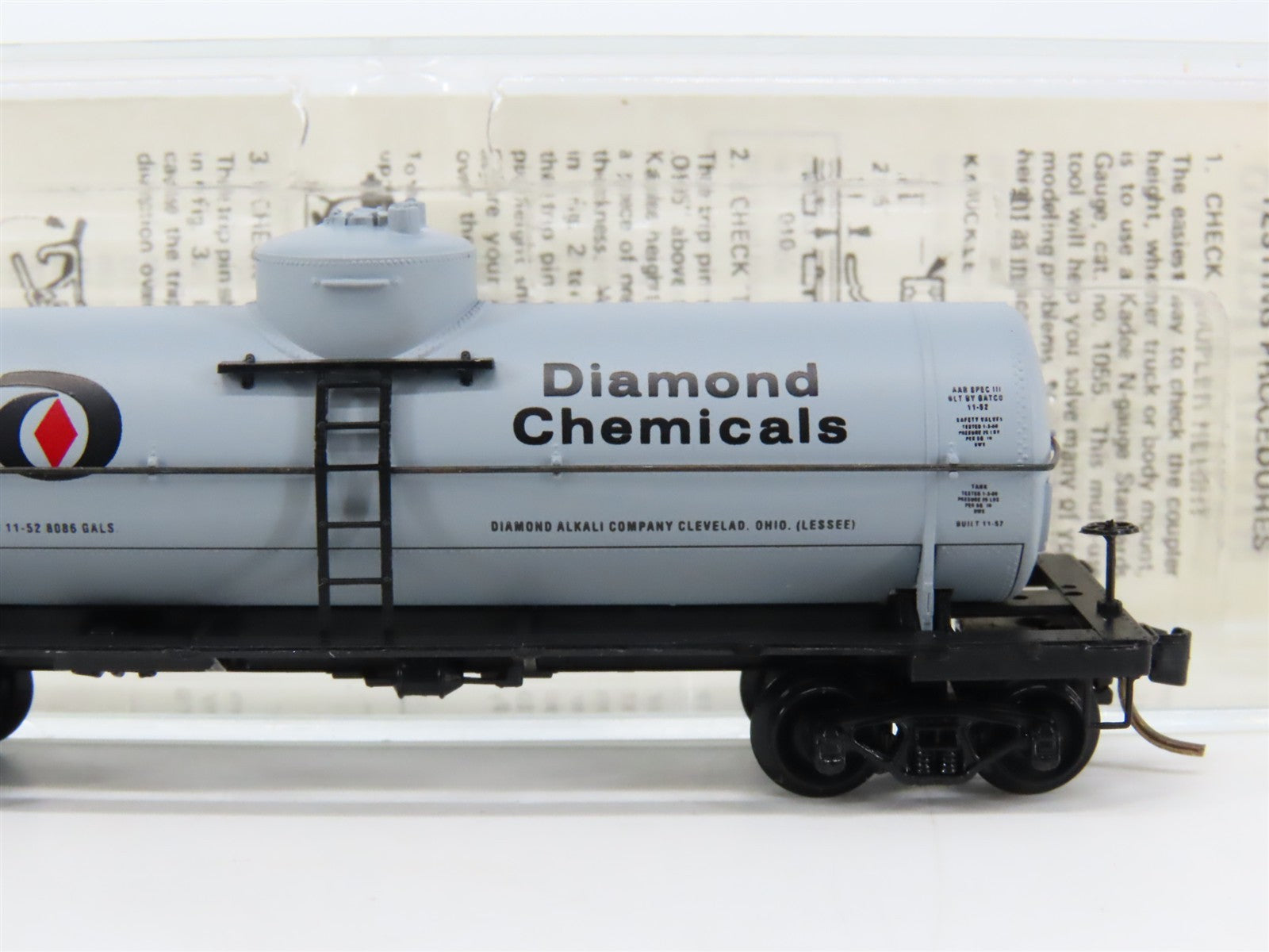 N Kadee Micro-Trains MTL 65190 GATX Diamond Chemical Single Dome Tank Car 74245