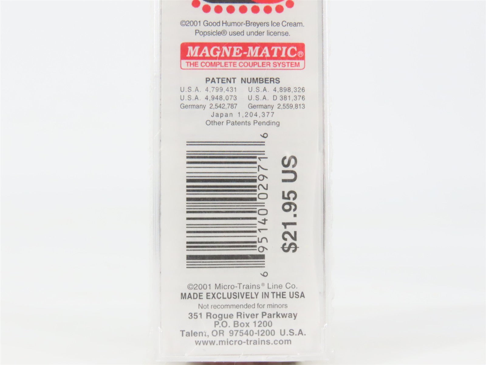 N Scale Micro-Trains 59050 GH Popsicle 40' Reefer 501 RTR