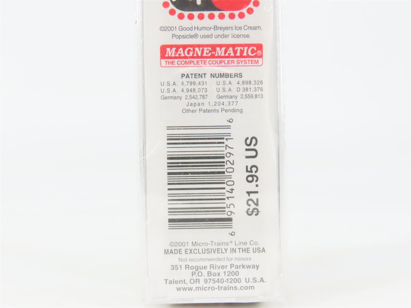 N Scale Micro-Trains 59050 GH Popsicle 40' Steel Ice Reefer 501 RTR