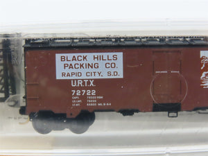 N Scale Micro-Trains 59530 URTX Black Hills Packing Co. 40' Reefer 72722 RTR