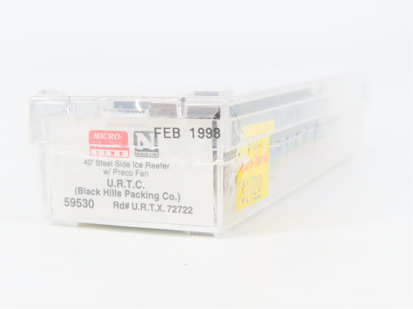 N Scale Micro-Trains 59530 URTX Black Hills Packing Co. 40' Reefer 72722 RTR