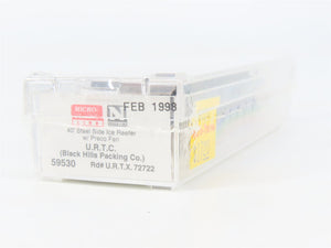 N Scale Micro-Trains 59530 URTX Black Hills Packing Co. 40' Reefer 72722 RTR