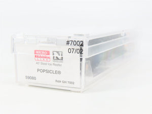 N Scale Micro-Trains MTL 59080 GH Popsicle 40' Steel Ice Reefer 7002 RTR