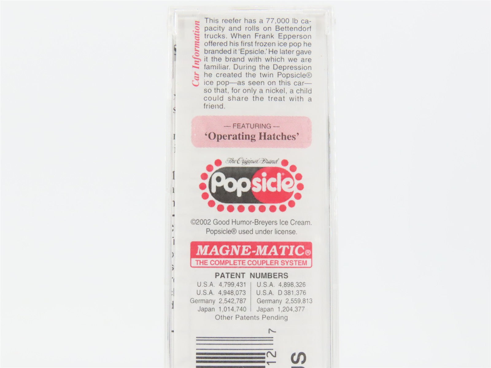 N Scale Micro-Trains 59080 GH Popsicle 40' Steel Ice Reefer 7002 RTR