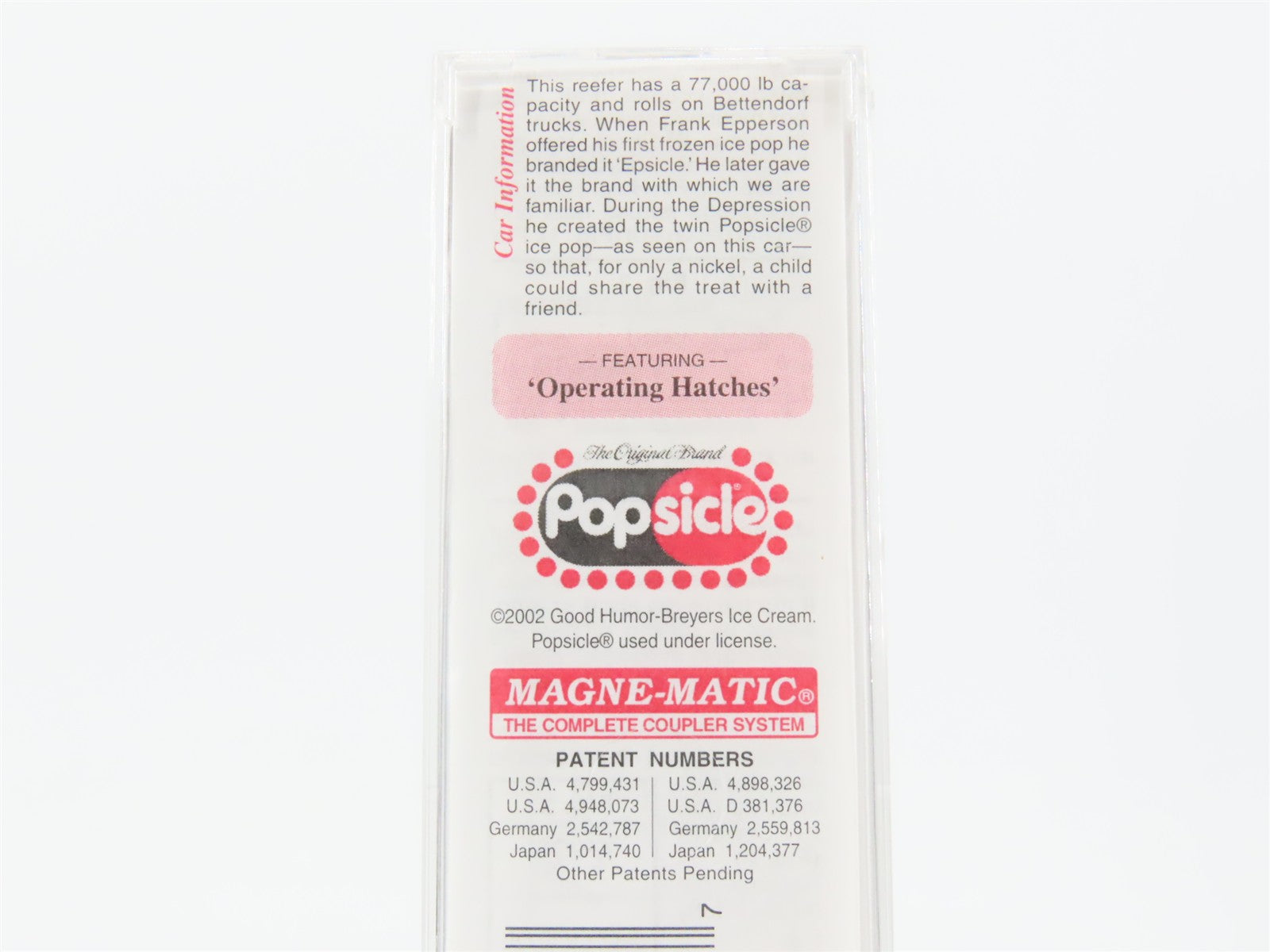 N Scale Micro-Trains MTL 59080 GH Popsicle 40' Steel Ice Reefer #7002 RTR