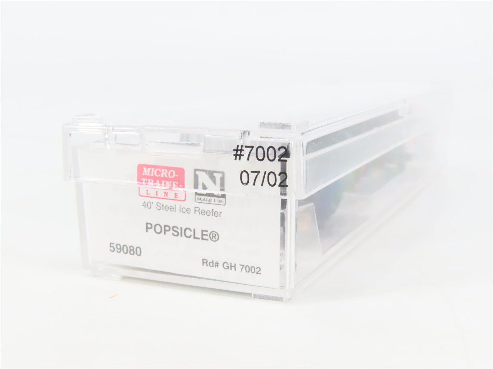 N Scale Micro-Trains MTL 59080 GH Popsicle 40' Steel Ice Reefer #7002 RTR