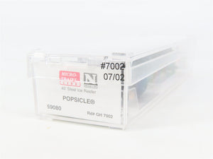 N Scale Micro-Trains MTL 59080 GH Popsicle 40' Steel Ice Reefer #7002 RTR
