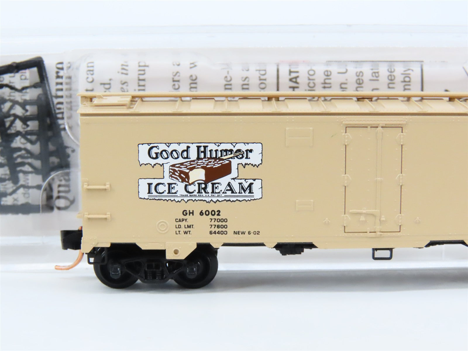 N Scale Micro-Trains 59570 GH Good Humor 40' 40' Steel Ice Reefer 6002 RTR
