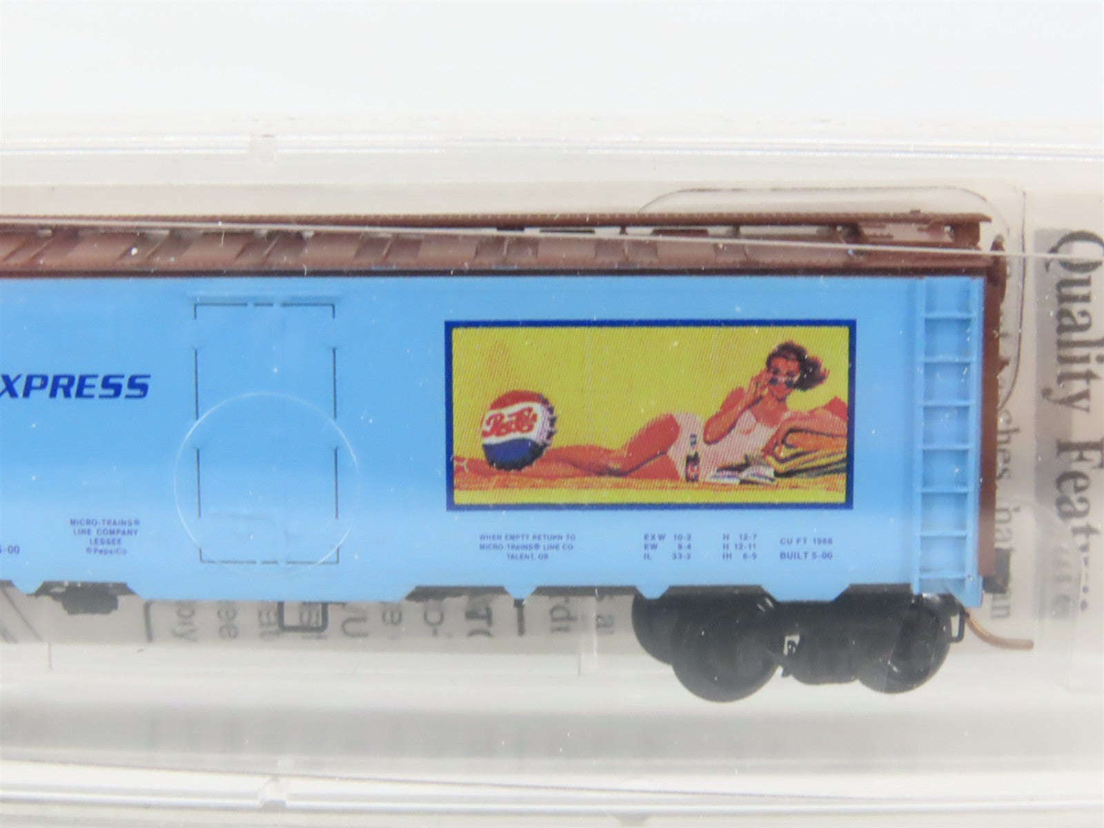 N Scale Micro-Trains 59550 PCEX Pepsi-Cola 40' Reefer 59505 RTR