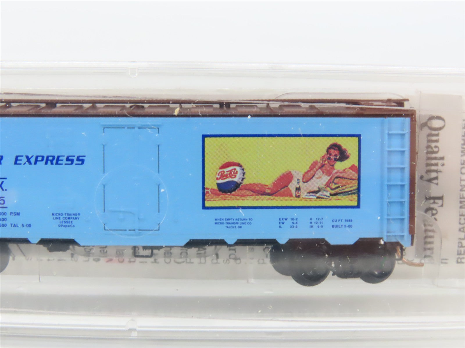 N Scale Micro-Trains 59550 PCEX Pepsi-Cola 40' Reefer 59505 RTR
