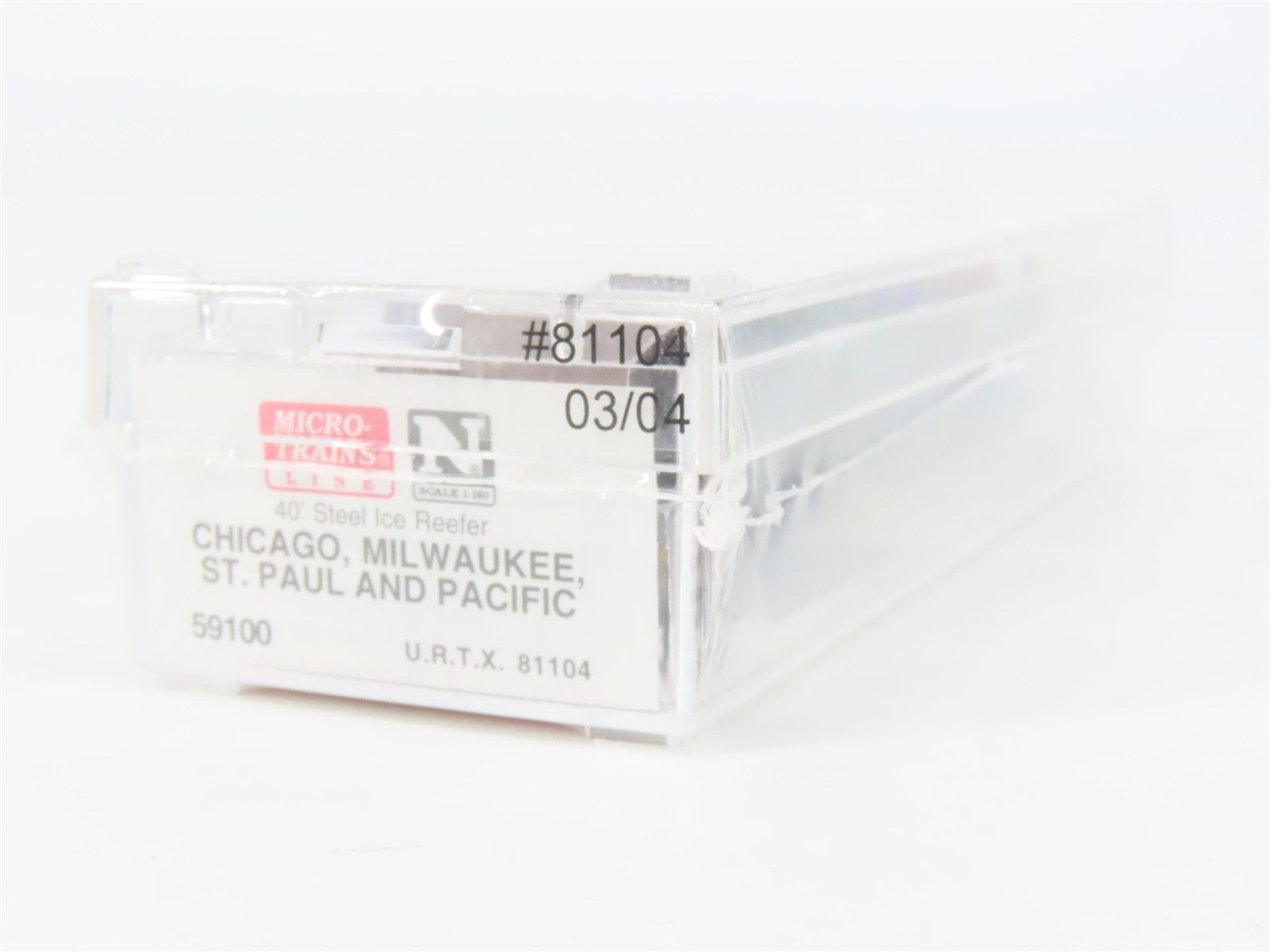 N Scale Micro-Trains MTL 59100 URTX CMStP&P 40' Steel Ice Reefer #81104