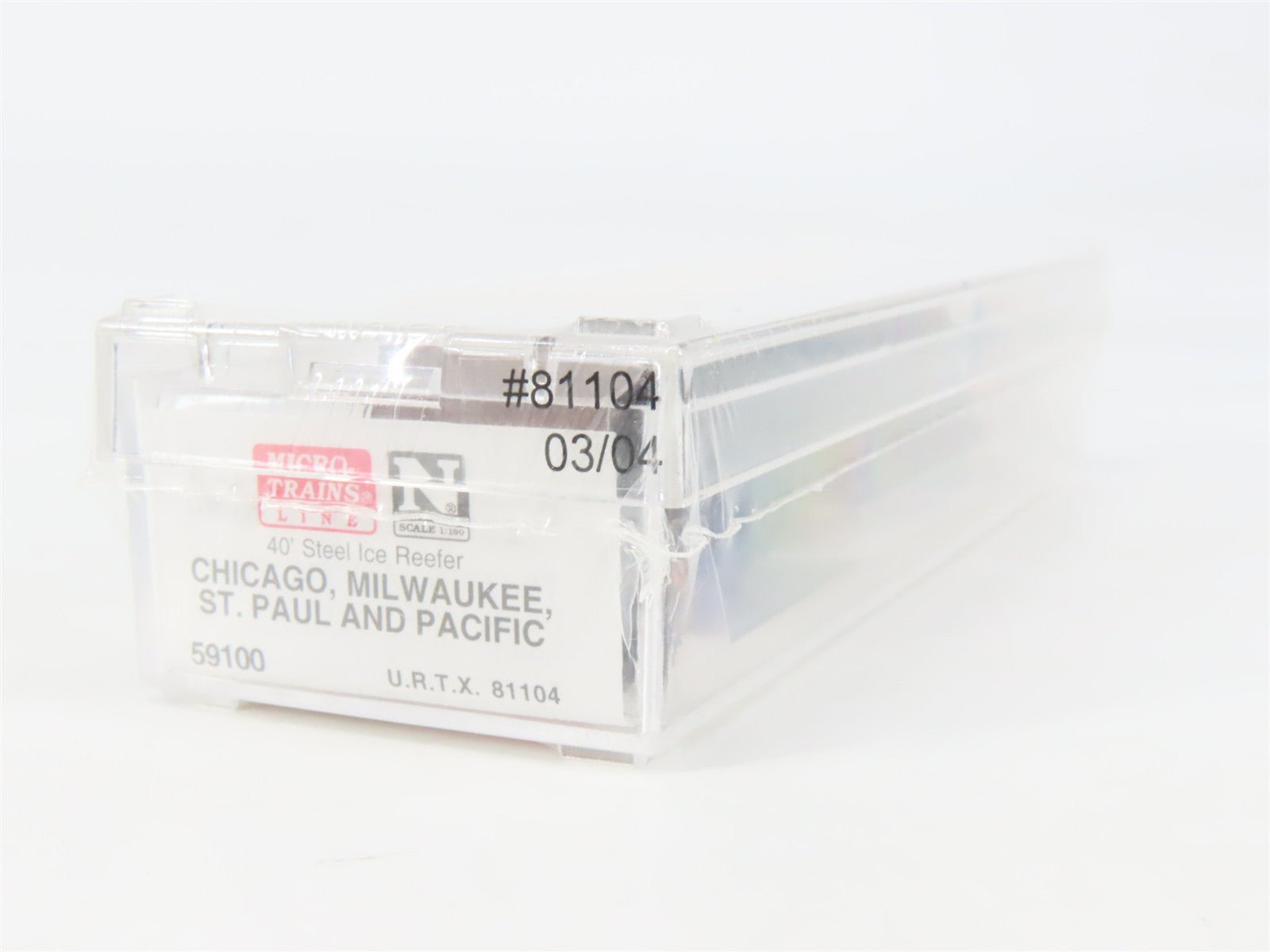 N Scale Micro-Trains MTL 59100 URTX CMStP&P 40' Steel Ice Reefer #81104