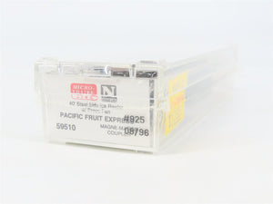 N Scale Micro-Trains 59510 Pacific Fruit Express 40' Steel Side Ice Reefer RTR