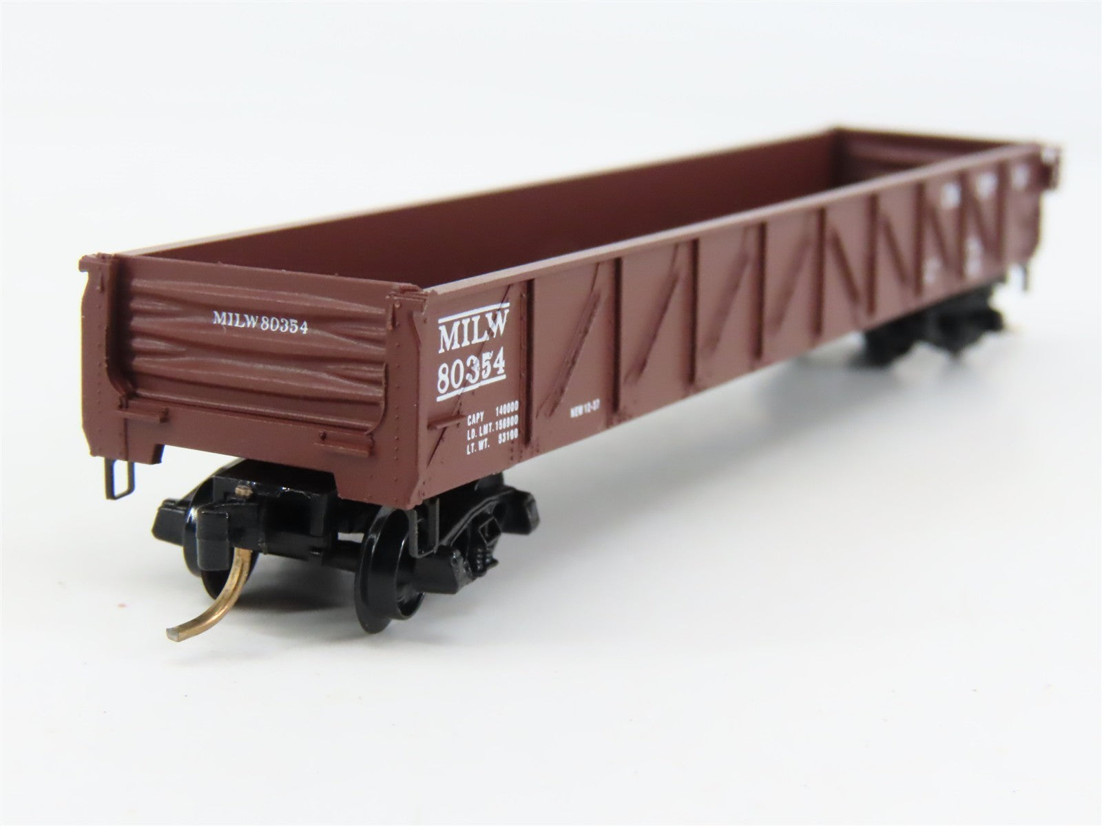 N Scale Micro-Trains 60010 MILW Milwaukee Road 50' Gondola 80354 RTR